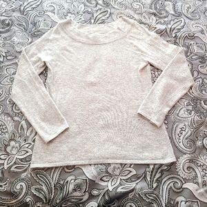 Sarah Spencer Angora Wool Rabbit Hair Sweater Gray